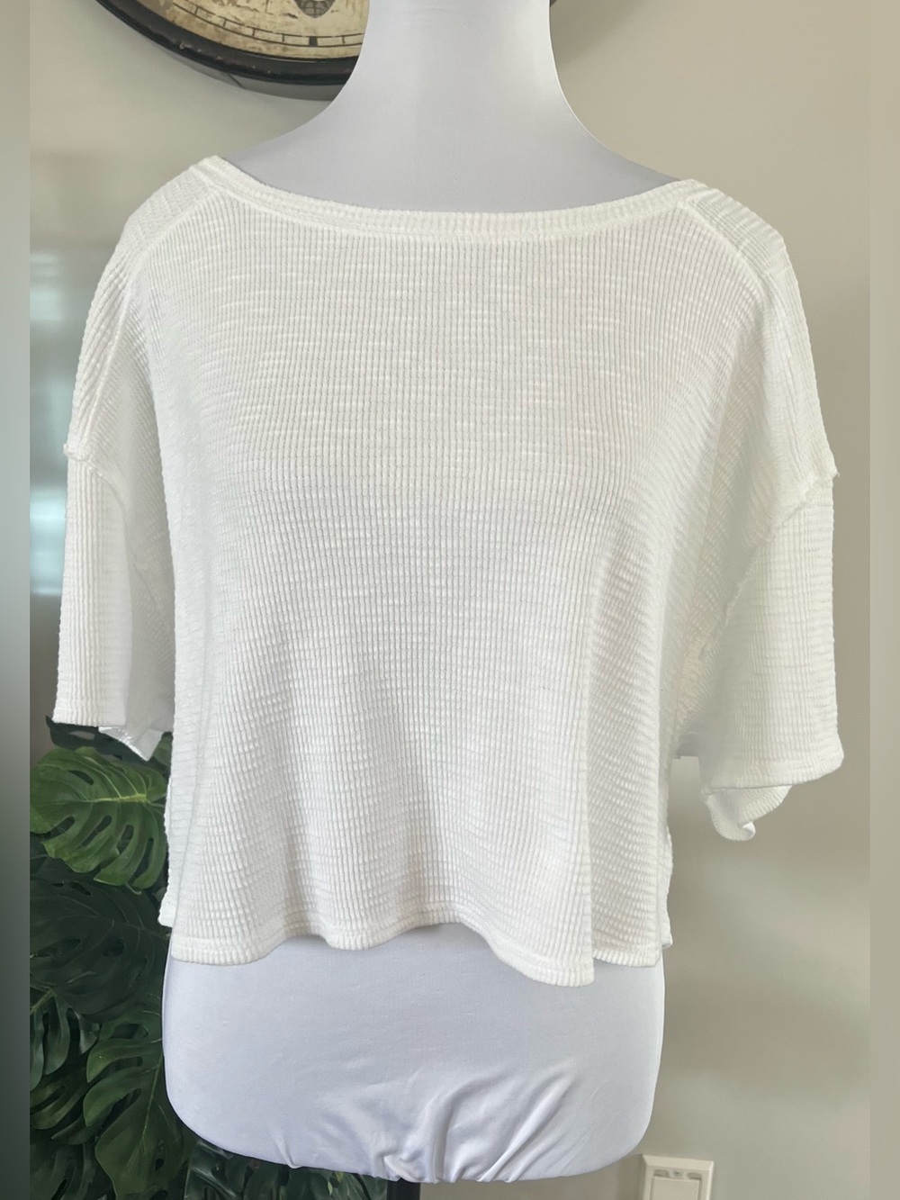 Aerie Crop Waffle T-Shirt